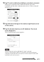 Preview for 27 page of Sony Clie Gear PEGA-WL110 Operating Instructions Manual