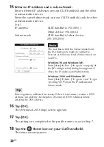 Preview for 28 page of Sony Clie Gear PEGA-WL110 Operating Instructions Manual