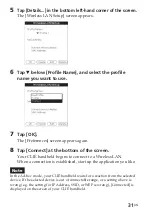 Preview for 31 page of Sony Clie Gear PEGA-WL110 Operating Instructions Manual