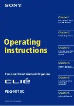Sony CLIE PEG-N710C Operating Instructions Manual preview