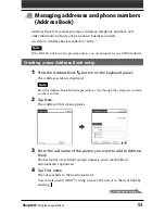 Preview for 53 page of Sony CLIE PEG-NR70U, CLIE PEG-NR70 Operating Instructions Manual