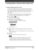 Preview for 57 page of Sony CLIE PEG-NR70U, CLIE PEG-NR70 Operating Instructions Manual