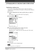 Preview for 62 page of Sony CLIE PEG-NR70U, CLIE PEG-NR70 Operating Instructions Manual