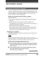 Preview for 116 page of Sony CLIE PEG-NR70U, CLIE PEG-NR70 Operating Instructions Manual