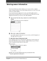 Preview for 174 page of Sony CLIE PEG-NR70U, CLIE PEG-NR70 Operating Instructions Manual