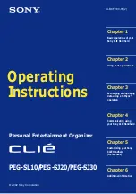 Preview for 1 page of Sony CLIE PEG-SJ10 Operating Instructions Manual