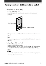 Предварительный просмотр 7 страницы Sony CLIE PEG-T415 Operating Instructions Manual