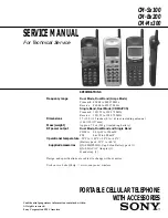 Sony CM-Bx200 Service Manual preview