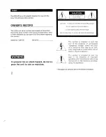 Preview for 2 page of Sony CMA-D5 Operating Instructions Manual