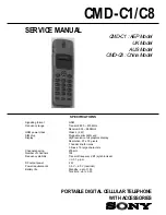 Preview for 1 page of Sony CMD-C1 Service Manual