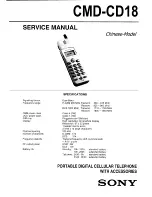 Sony CMD-CD18 Service Manual preview