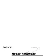 Preview for 1 page of Sony CMD-J7 Operating Instructions Manual