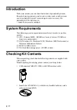 Предварительный просмотр 4 страницы Sony CMR-PC1 USB Operating Instructions Manual