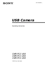 Preview for 1 page of Sony CMR-PC2 USB Operating Instructions Manual