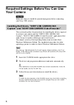 Preview for 6 page of Sony CMR-PC2 USB Operating Instructions Manual