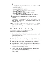 Preview for 9 page of Sony CMR-PC2 USB Operating Instructions Manual