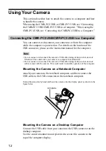 Preview for 12 page of Sony CMR-PC2 USB Operating Instructions Manual