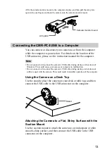 Preview for 13 page of Sony CMR-PC2 USB Operating Instructions Manual