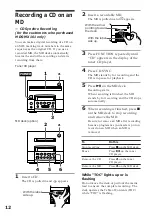 Предварительный просмотр 13 страницы Sony CMT-101 Operating Instructions Manual