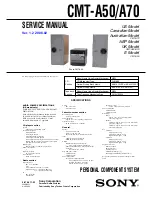 Sony CMT-A70 - Personal Component System Service Manual preview