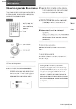 Предварительный просмотр 49 страницы Sony CMT-AH10 Instruction Manual & Warranty