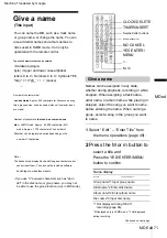 Preview for 71 page of Sony CMT-AH10 Instruction Manual & Warranty