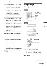 Предварительный просмотр 75 страницы Sony CMT-AH10 Instruction Manual & Warranty