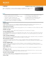 Sony CMT-BT60 Specifications preview