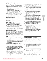 Предварительный просмотр 23 страницы Sony CMT-BT80W Operating Instructions Manual