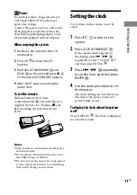 Preview for 11 page of Sony CMT-BX3 Operating Instructions Manual