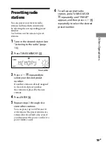 Предварительный просмотр 19 страницы Sony CMT-BX3 Operating Instructions Manual