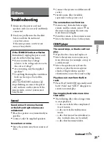 Preview for 21 page of Sony CMT-BX3 Operating Instructions Manual