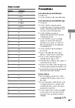 Preview for 25 page of Sony CMT-BX3 Operating Instructions Manual