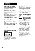 Preview for 2 page of Sony CMT-BX3R Operating Instructions Manual