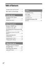 Preview for 4 page of Sony CMT-BX3R Operating Instructions Manual