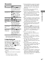 Preview for 17 page of Sony CMT-BX3R Operating Instructions Manual