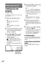 Preview for 20 page of Sony CMT-BX3R Operating Instructions Manual