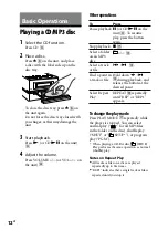 Preview for 12 page of Sony cmt-bx50bt Operating Instructions Manual
