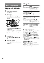 Предварительный просмотр 12 страницы Sony cmt-bx50bt Operating Instructions Manual