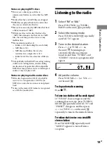 Preview for 13 page of Sony cmt-bx50bt Operating Instructions Manual