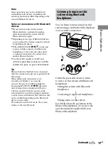 Предварительный просмотр 17 страницы Sony cmt-bx50bt Operating Instructions Manual