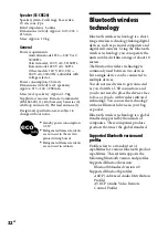 Preview for 32 page of Sony cmt-bx50bt Operating Instructions Manual