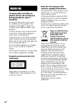 Предварительный просмотр 2 страницы Sony CMT-BX7DAB Operating Instructions Manual