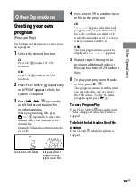 Preview for 19 page of Sony CMT-BX7DAB Operating Instructions Manual