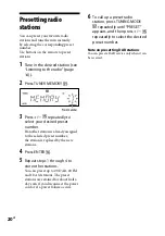 Предварительный просмотр 20 страницы Sony CMT-BX7DAB Operating Instructions Manual