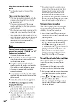 Preview for 24 page of Sony CMT-BX7DAB Operating Instructions Manual