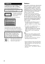 Preview for 2 page of Sony CMT-C7NT Operating Instructions Manual