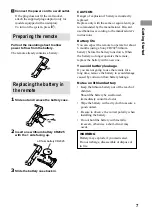 Preview for 7 page of Sony CMT-C7NT Operating Instructions Manual