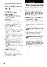 Preview for 18 page of Sony CMT-C7NT Operating Instructions Manual