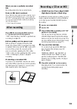 Предварительный просмотр 19 страницы Sony CMT-C7NT Operating Instructions Manual